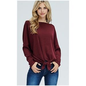 Neck Rib Knit Sweater